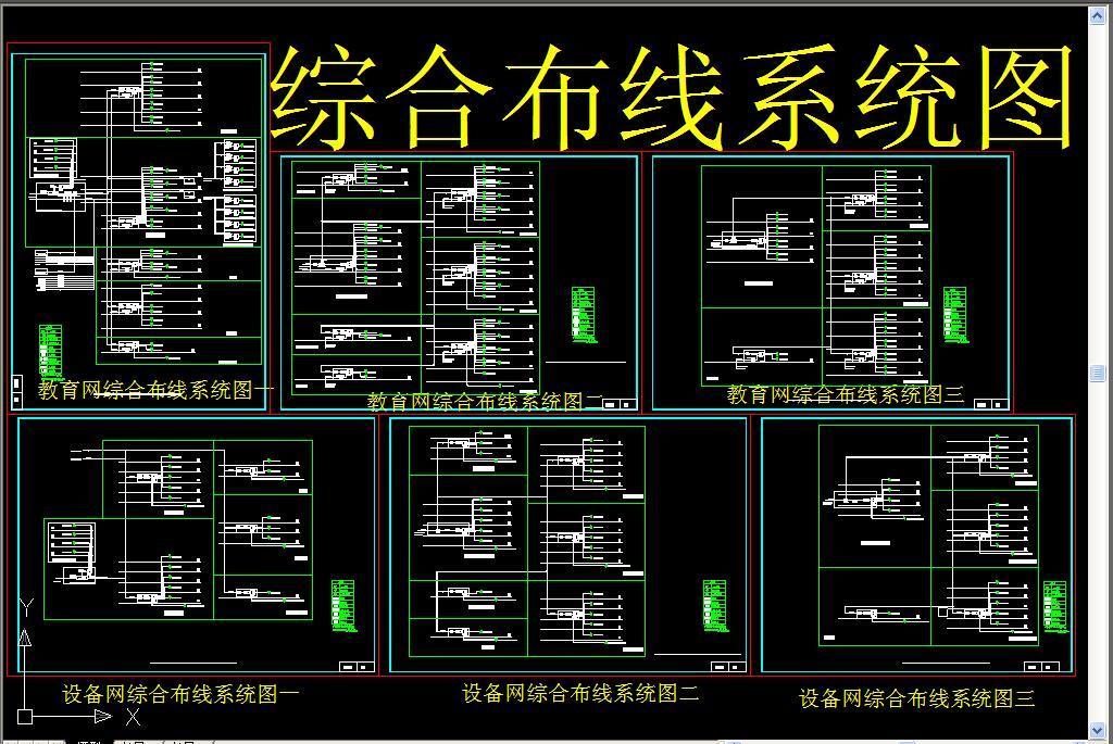 综合布线系统图模板下载_